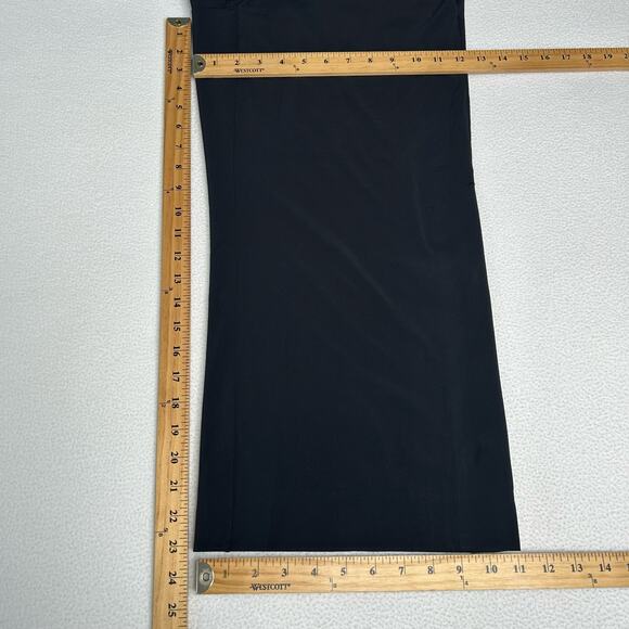 Athleta Women's Size 8 Tribeca Crop Wide Leg Pant Snap Hems Black 281969 - Picture 3 of 7